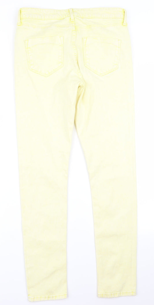 Moto Womens Yellow   Trousers  Size 30 L32 in