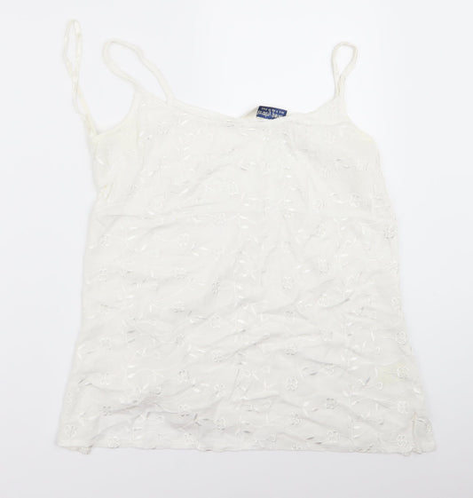 Dorothy Perkins Womens White   Basic Blouse Size 14