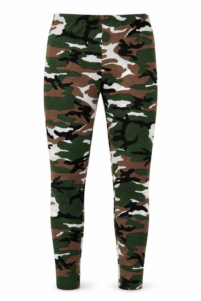 Preworn Womens Green Camouflage   Leggings  L27 in