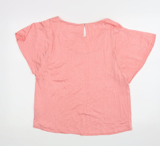 M&S Womens Pink   Basic Blouse Size 14