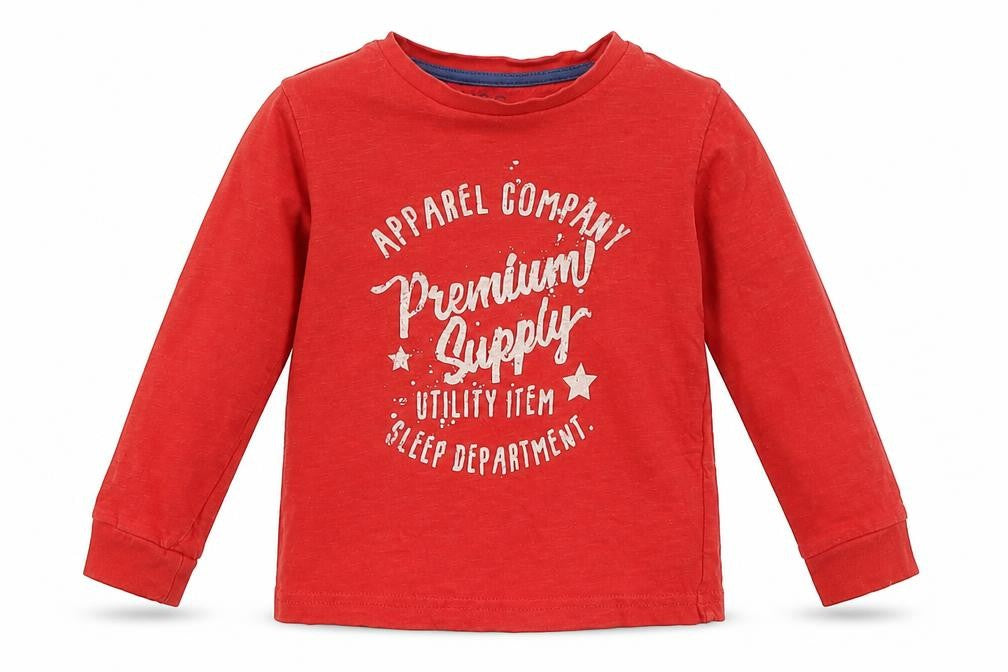 M&S Boys Red   Basic T-Shirt Size 3-4 Years