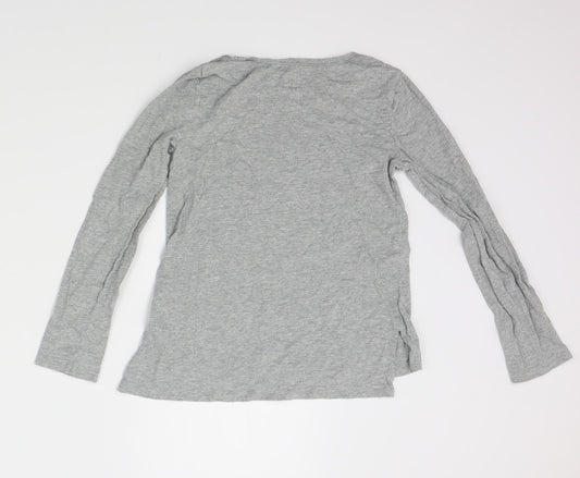 Gap Girls Grey Houndstooth  Basic T-Shirt Size M