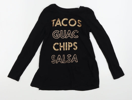 Epic Threads Girls Black   Basic T-Shirt Size S