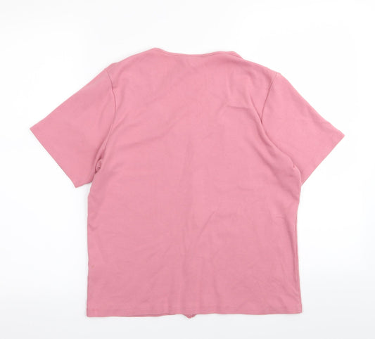 IZ Womens Pink   Basic T-Shirt Size M