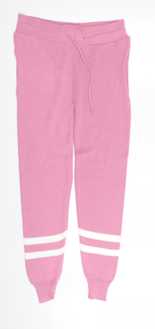 Preworn Womens Pink   Jogger Trousers Size 30 in L30 in