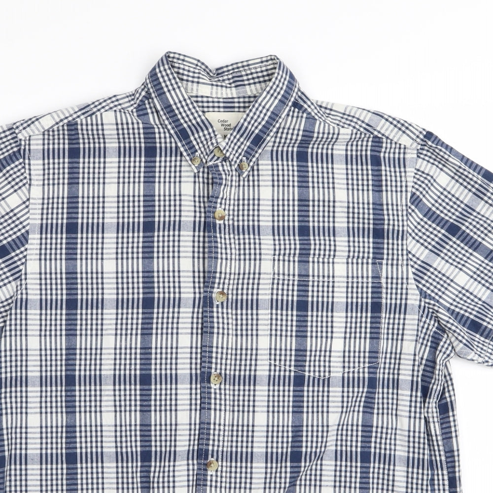 Cedar Wood State Mens Multicoloured Check   Button-Up Size M