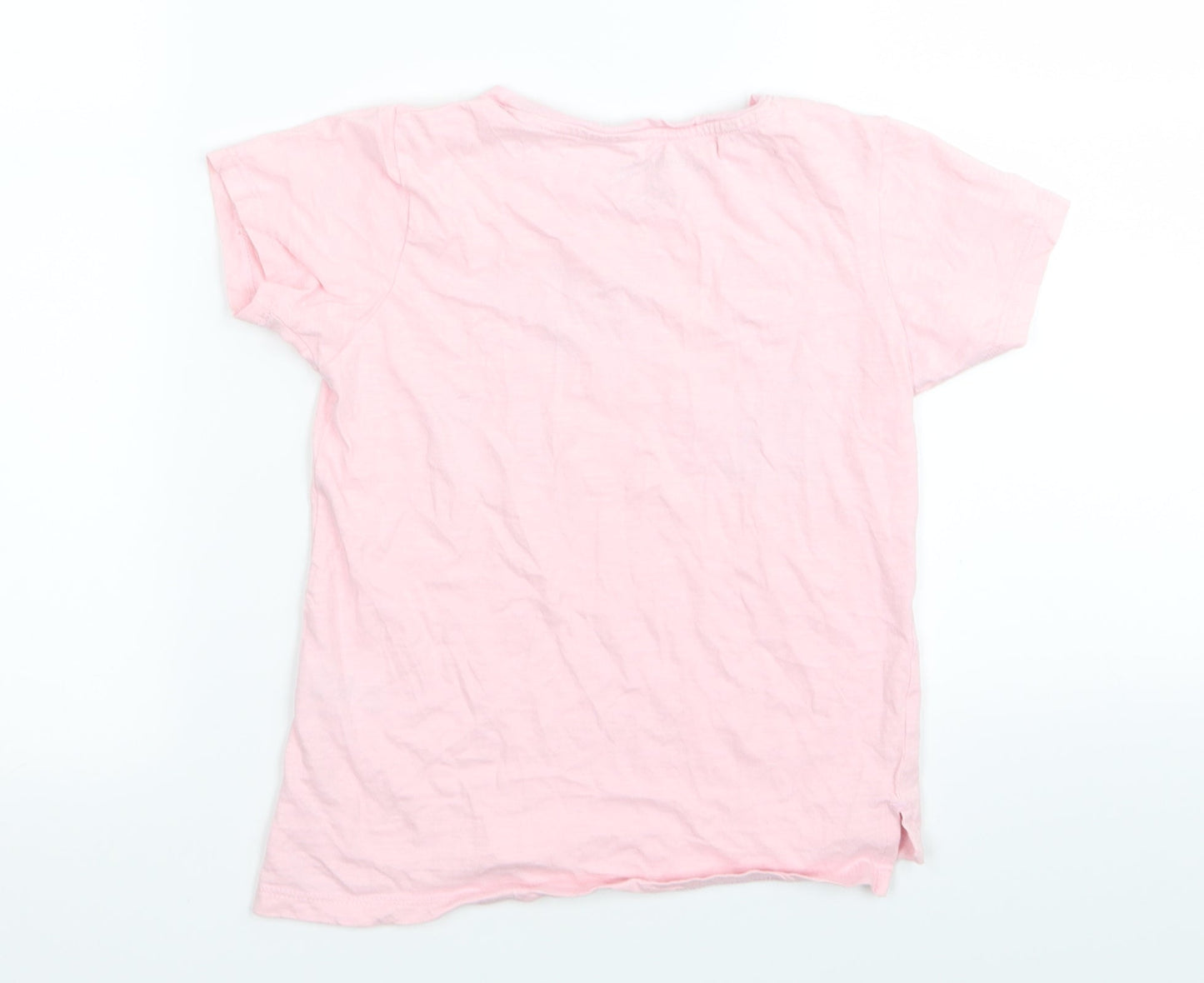 Matalan Girls Pink   Basic T-Shirt Size 7 Years