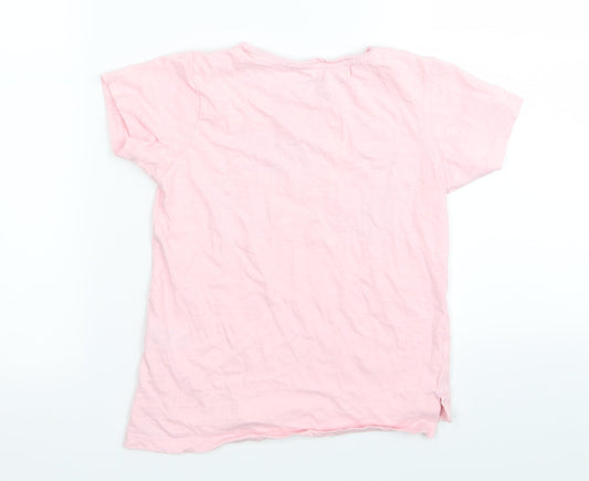 Matalan Girls Pink   Basic T-Shirt Size 7 Years