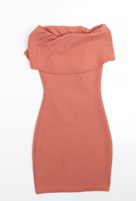 Boohoo Womens Brown   Bodycon  Size 4
