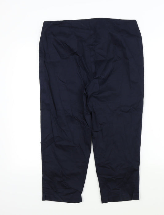 M&S Womens Blue   Trousers  Size 14 L21 in