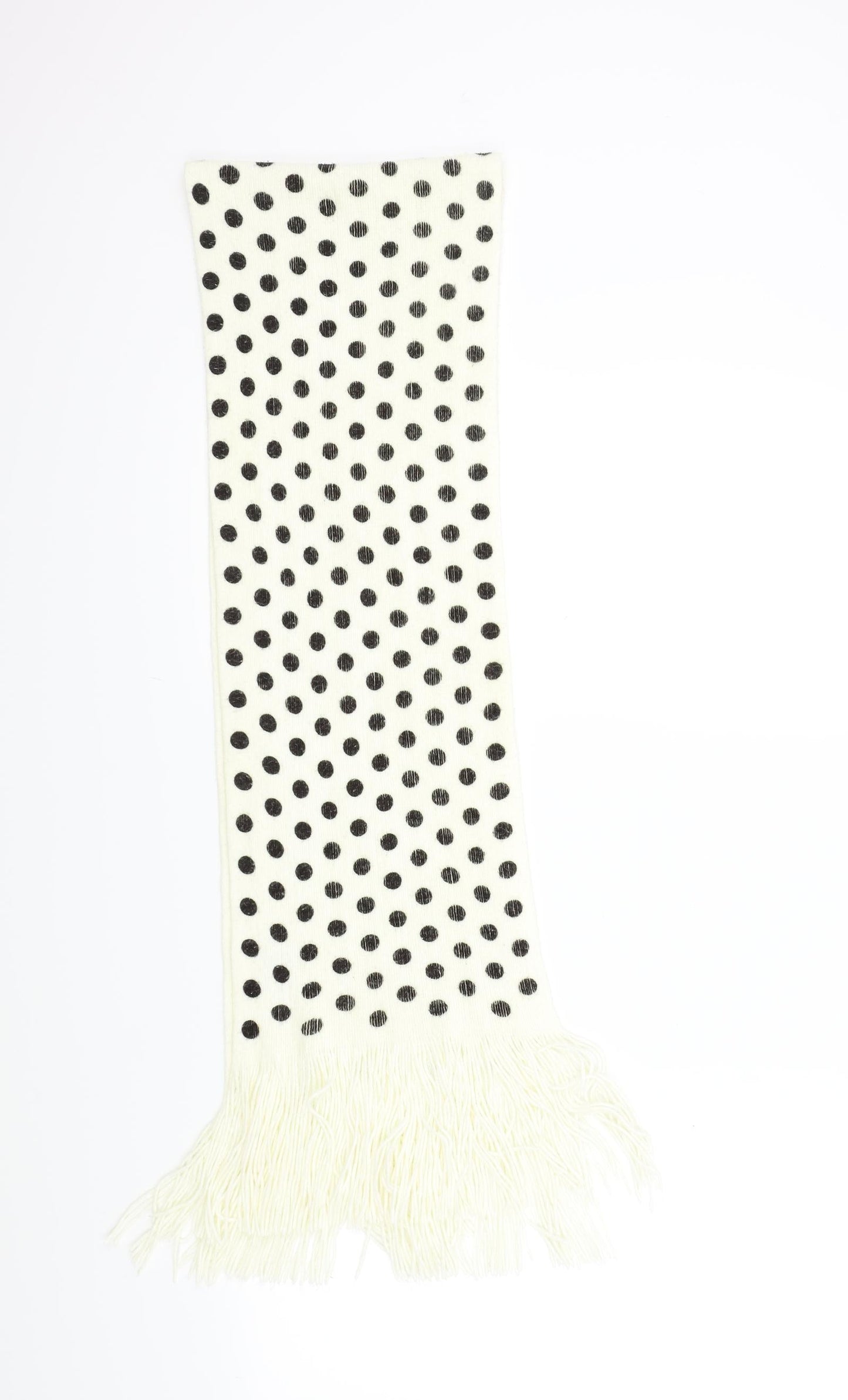 M&S Womens White Polka Dot   Scarf
