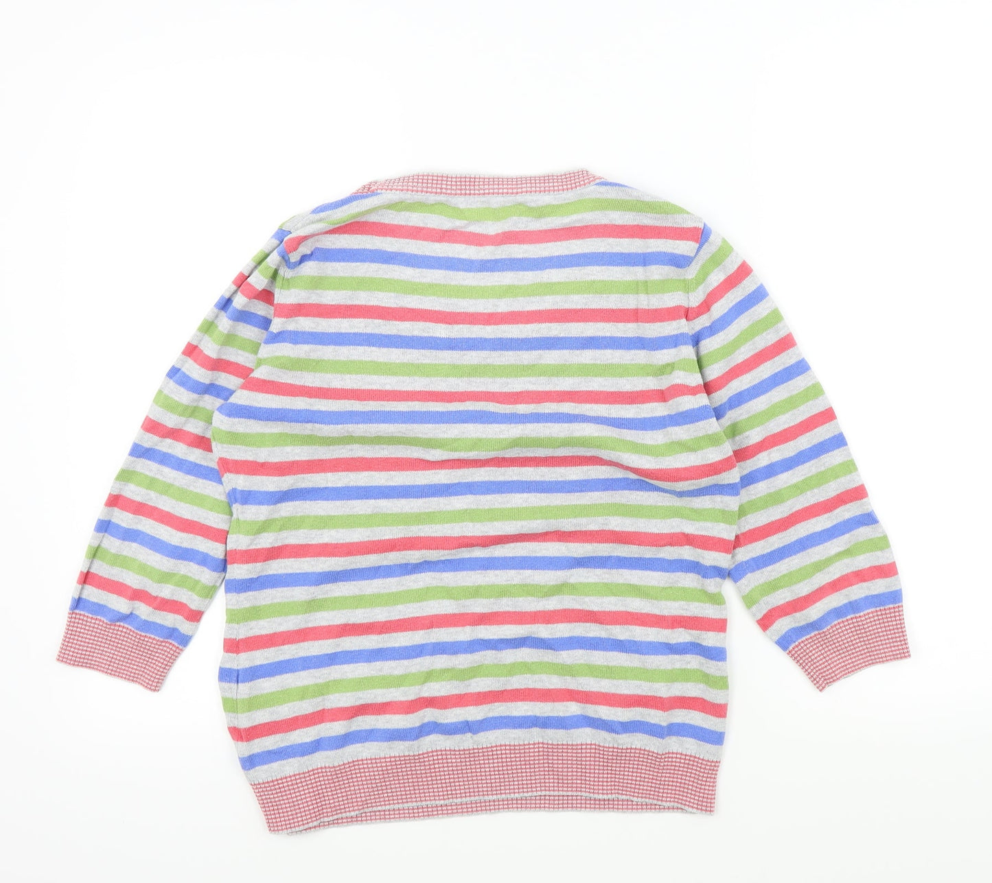 PERUNA Womens Multicoloured Striped  Pullover Jumper Size 12