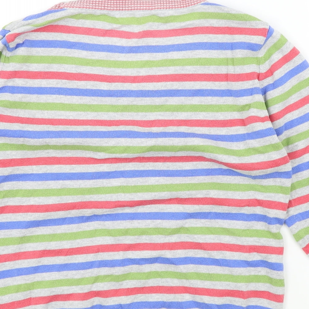 PERUNA Womens Multicoloured Striped  Pullover Jumper Size 12