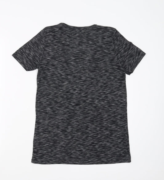 Papaya Womens Grey   Basic T-Shirt Size 10  - Cut out detail