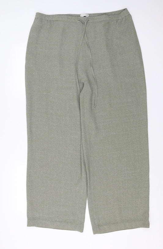 Platinum Womens Green   Trousers  Size 20 L28 in