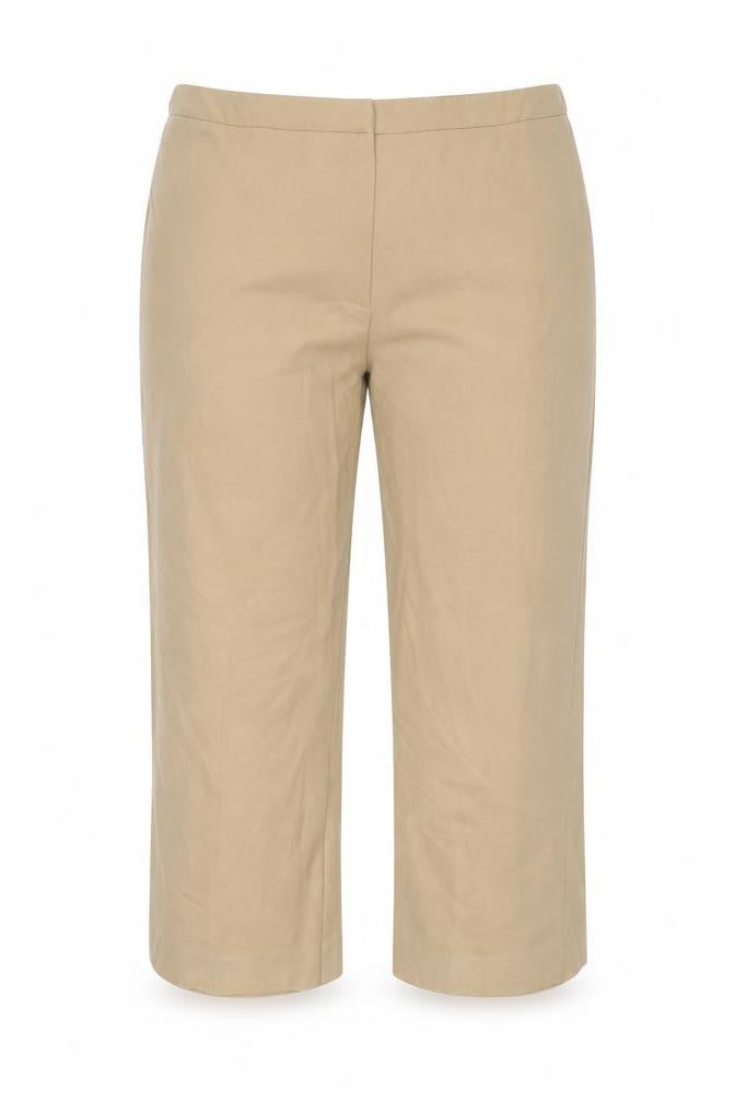 Agenda Womens Beige   Cropped Trousers Size 20 L23 in