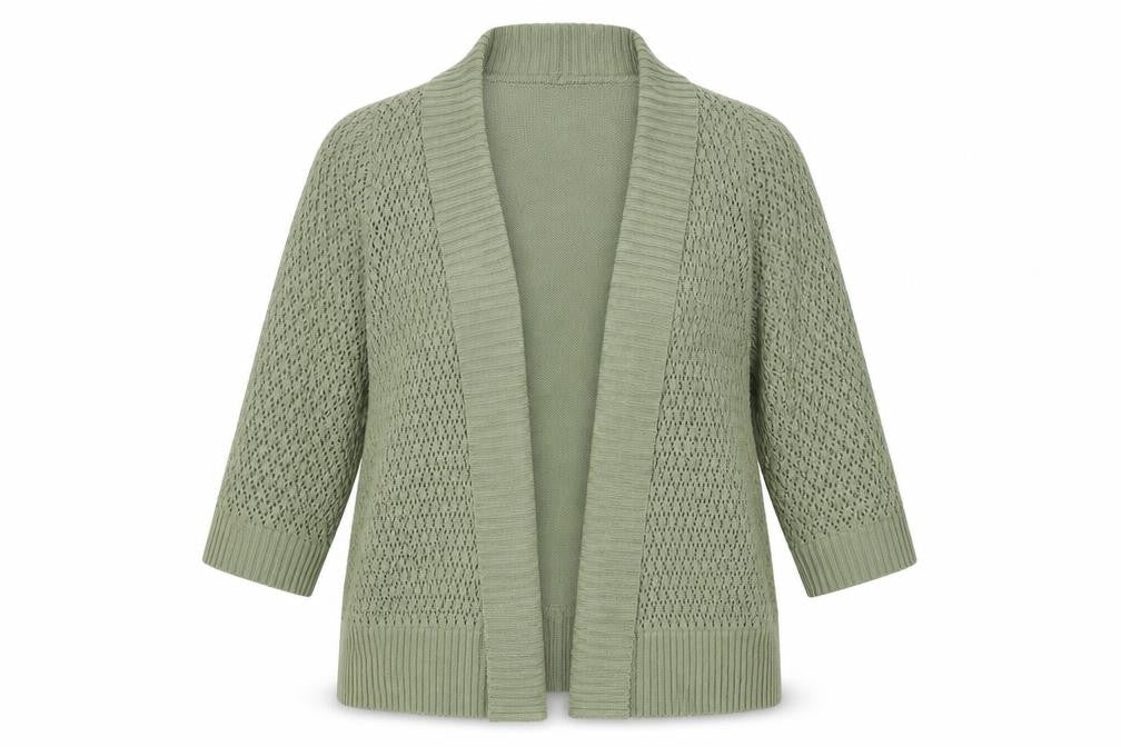 Bonmarché Womens Green Cardigan Jumper Size XL