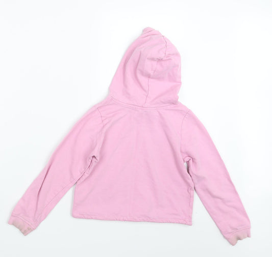 H&M Girls Pink   Pullover Hoodie Size 7-8 Years