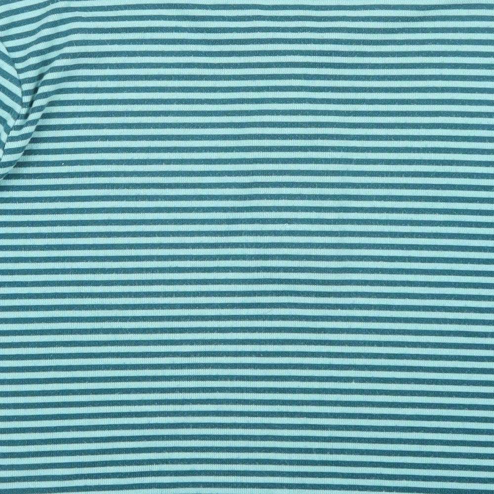 Fabrizio Womens Green Striped  Pullover Jumper Size XL