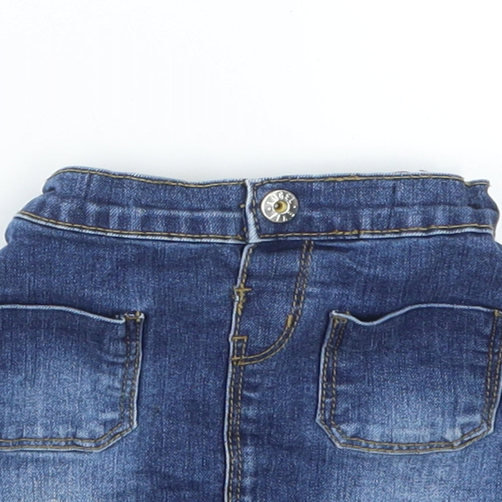 Denim 365 Girls Blue  Denim A-Line Skirt Size 18-24 Months