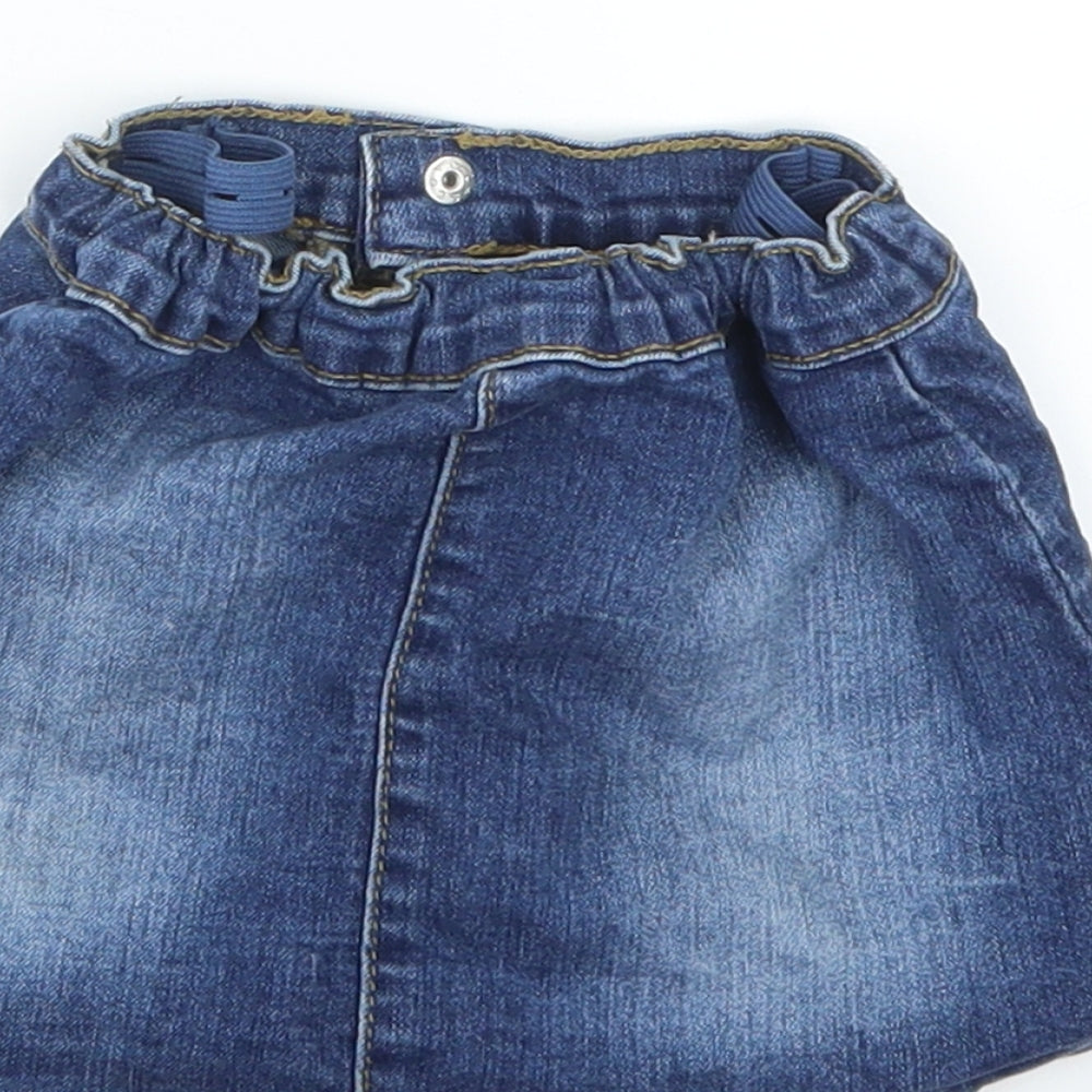 Denim 365 Girls Blue  Denim A-Line Skirt Size 18-24 Months