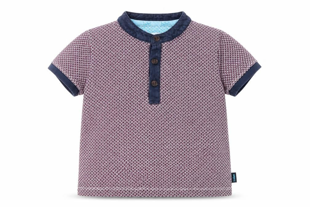 Baker Boys Purple Argyle/Diamond  Basic T-Shirt Size 18-24 Months