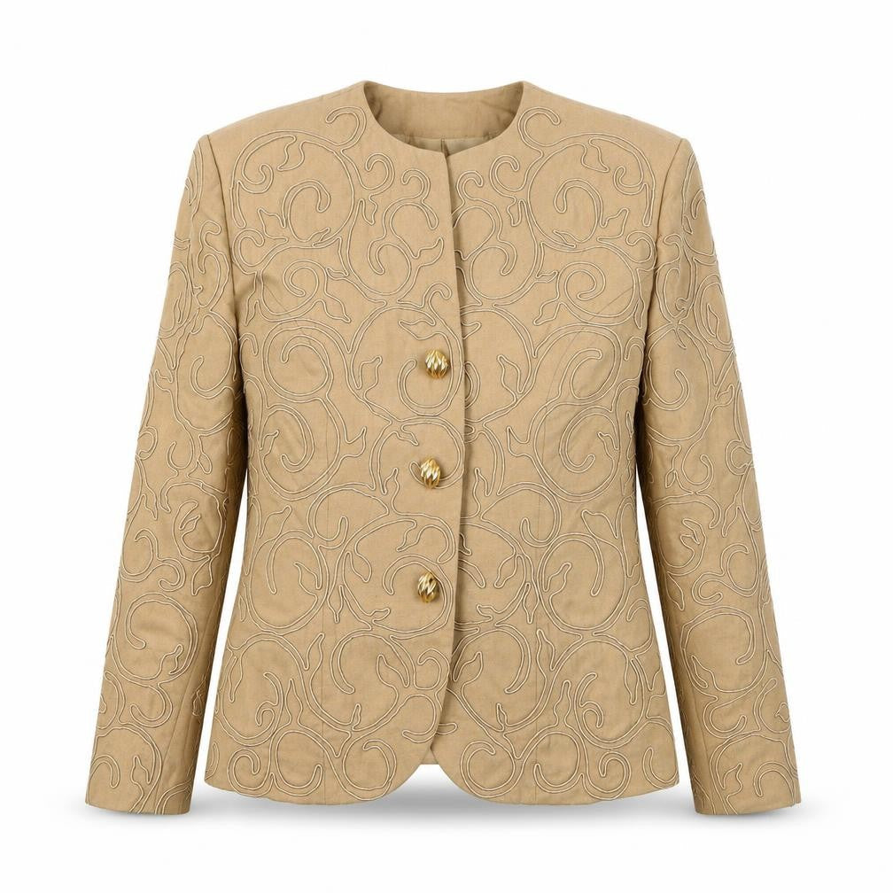Medici Womens Beige   Jacket Blazer Size 10