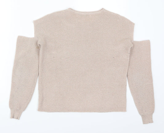 Retro Icone Womens Pink   Pullover Jumper Size S