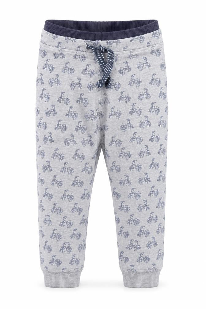 H&M Boys Grey Geometric  Sweatpants Trousers Size 2 Years - Bicycles
