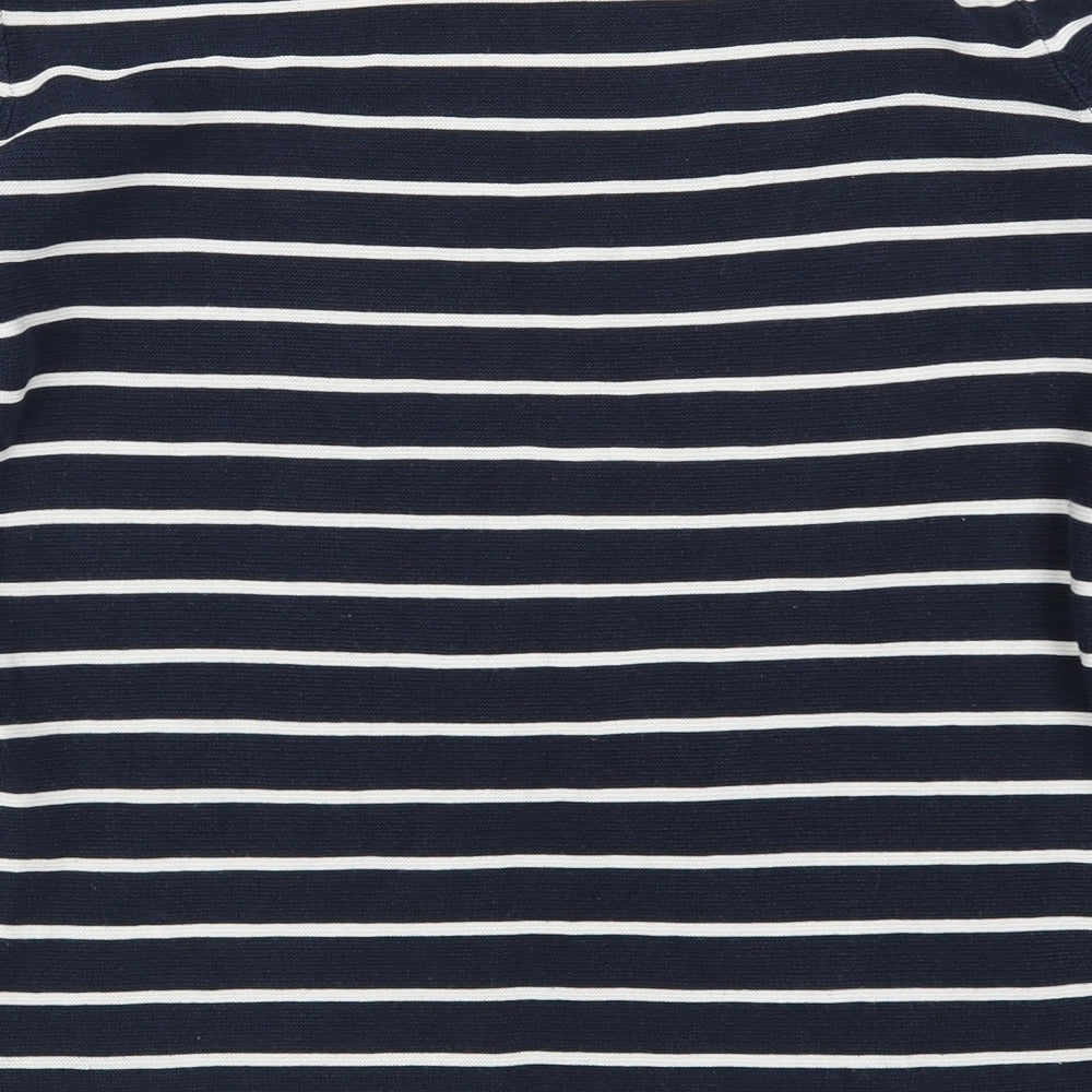 H&M Womens Blue Striped  Pullover Jumper Size M