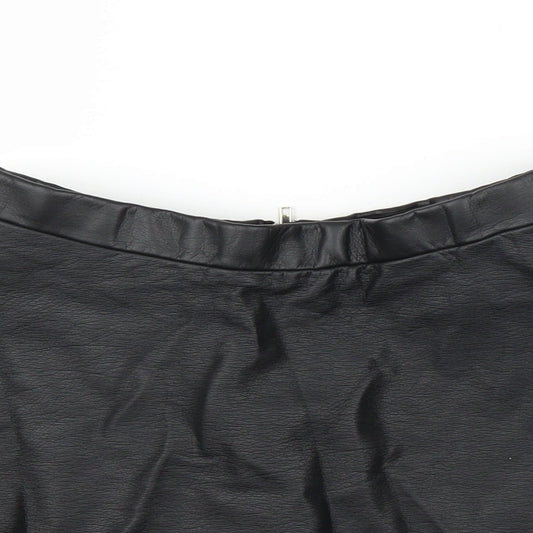 H&M Girls Black   A-Line Skirt Size 9 Years