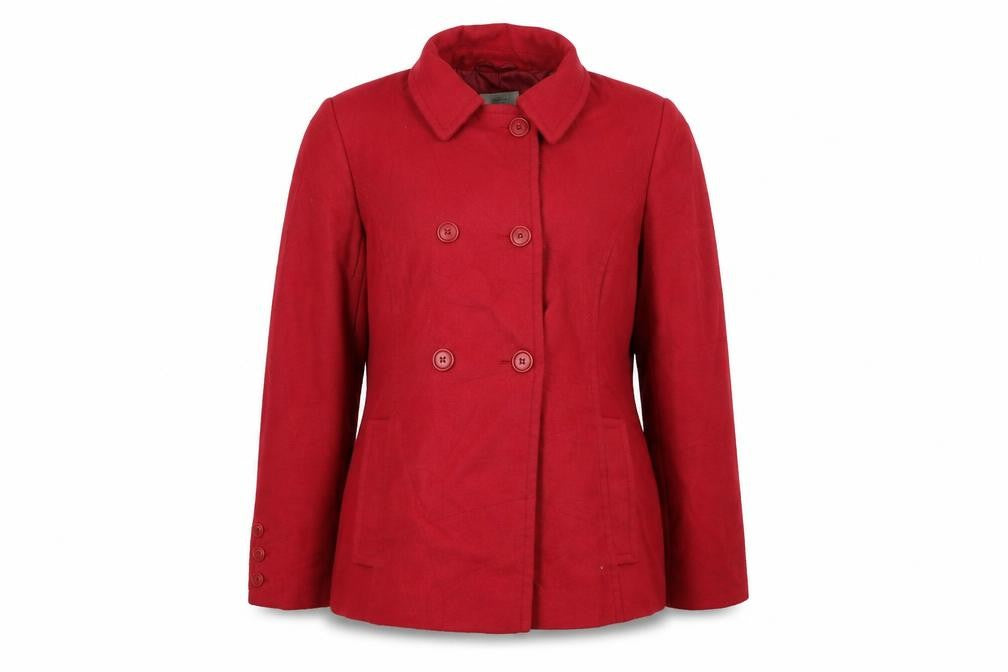 Marks & Spencer Womens Red   Overcoat Coat Size 14