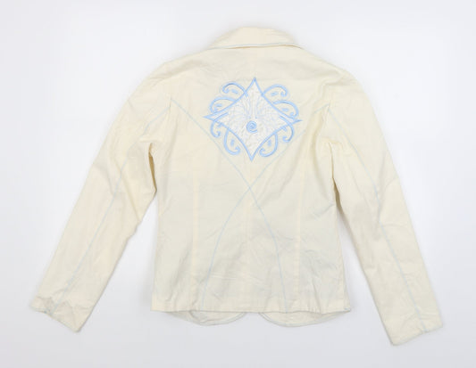 Be Young Womens Ivory   Jacket Blazer Size S