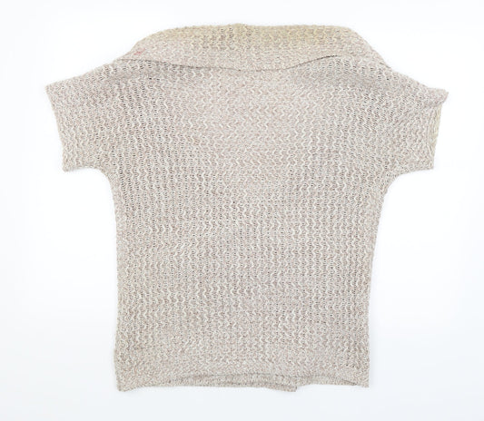 BM Womens Brown   Wrap Jumper Size S