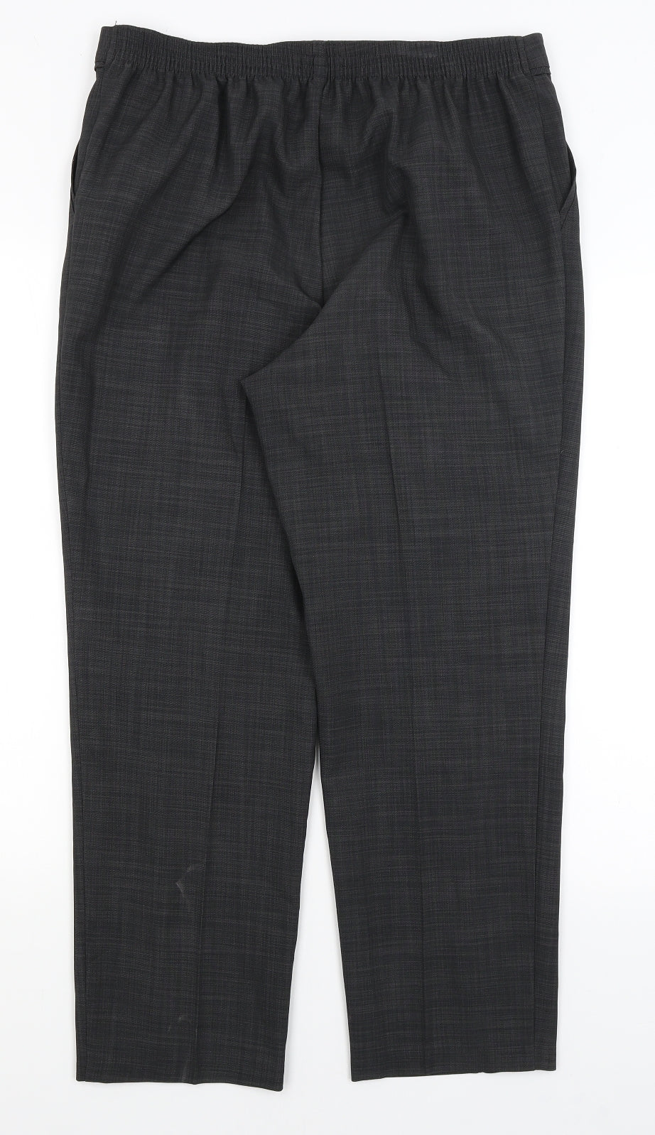 M&S Womens Grey   Dress Pants Trousers Size 14 L25.5 in