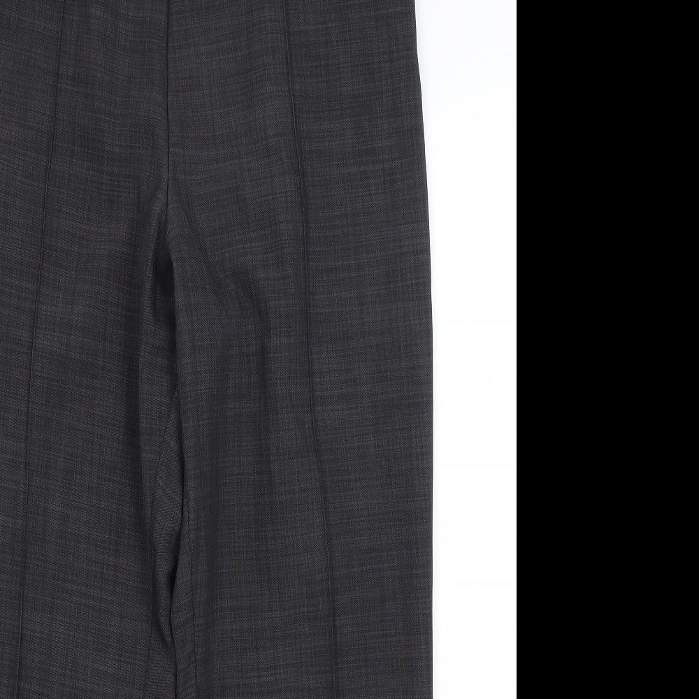 M&S Womens Grey   Dress Pants Trousers Size 14 L25.5 in
