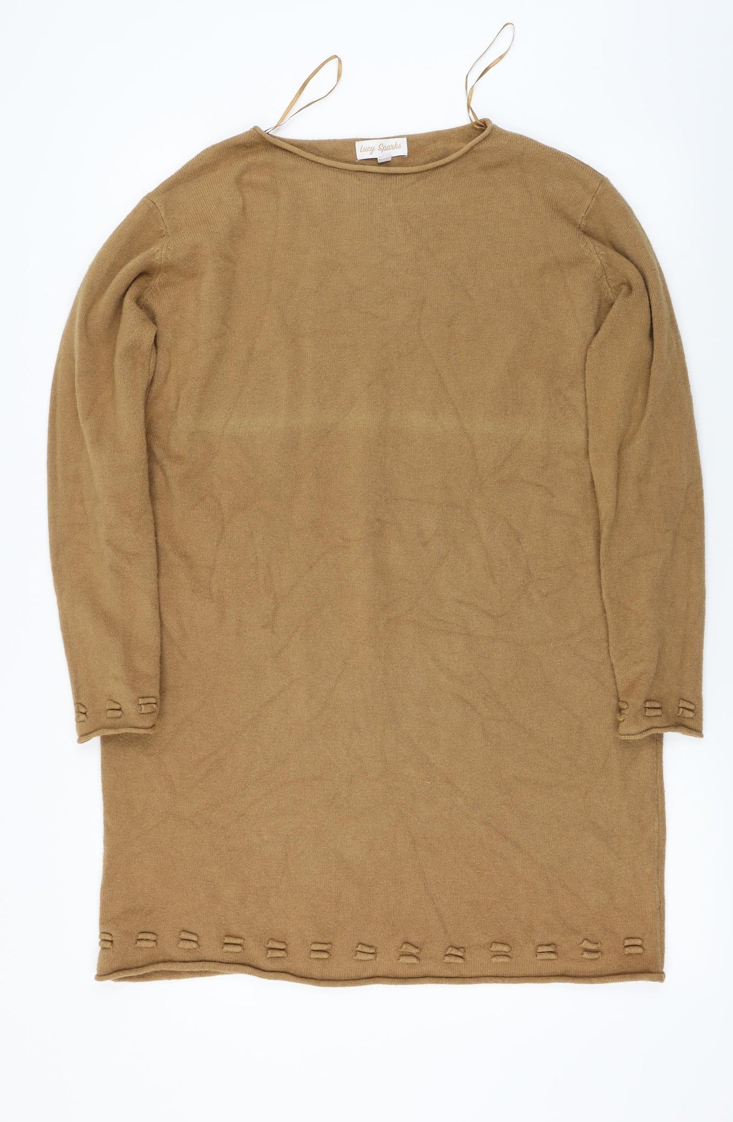 Lucy Sparks  Womens Beige   Pullover Jumper Size S