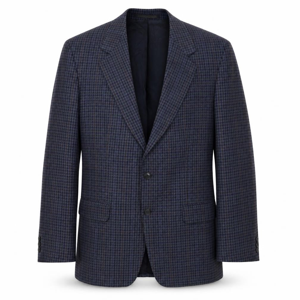 Marks and Spencer  Mens Blue Check  Jacket Blazer Size 40