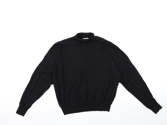 H&M Womens Black  Knit Pullover Jumper Size M