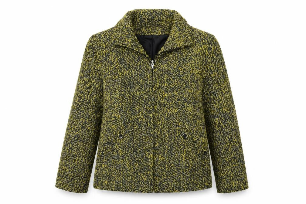 ALEXARA Womens Yellow   Jacket Coat Size 12