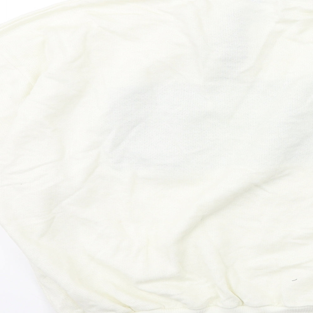 Lee Mens White  Knit Pullover Jumper Size S