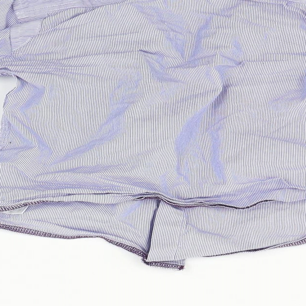 Marks and Spencer Boys Blue Striped  Basic Button-Up Size 3-4 Years