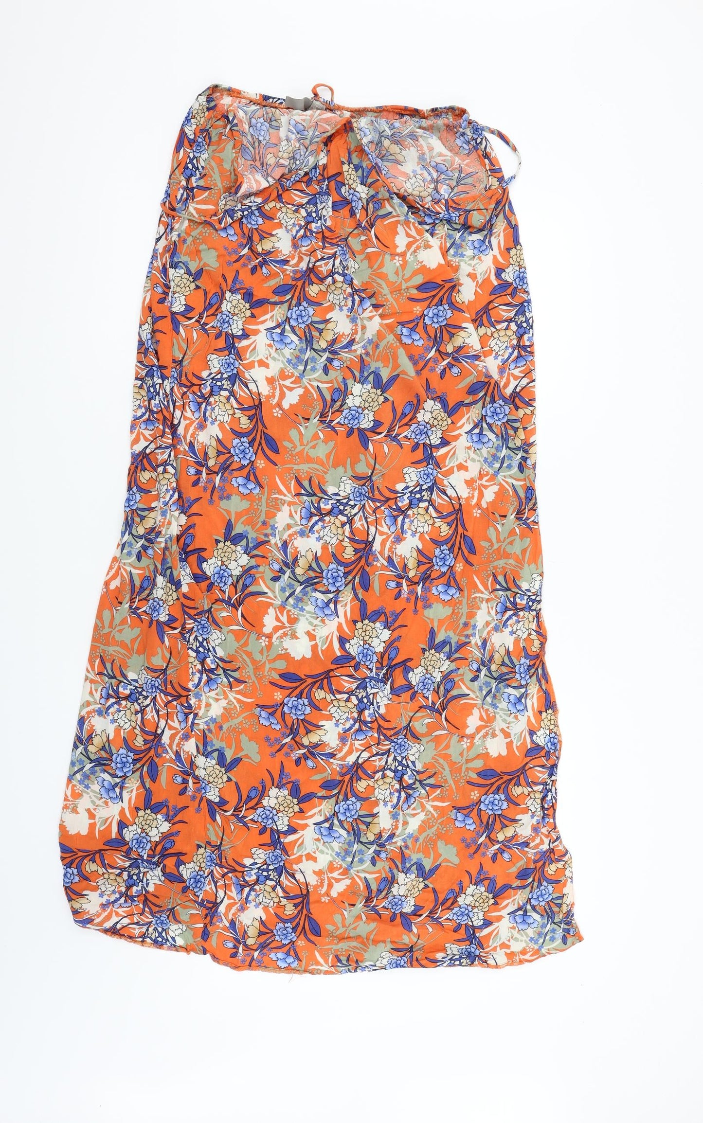 ASOS Womens Orange Floral  Fit & Flare  Size 12