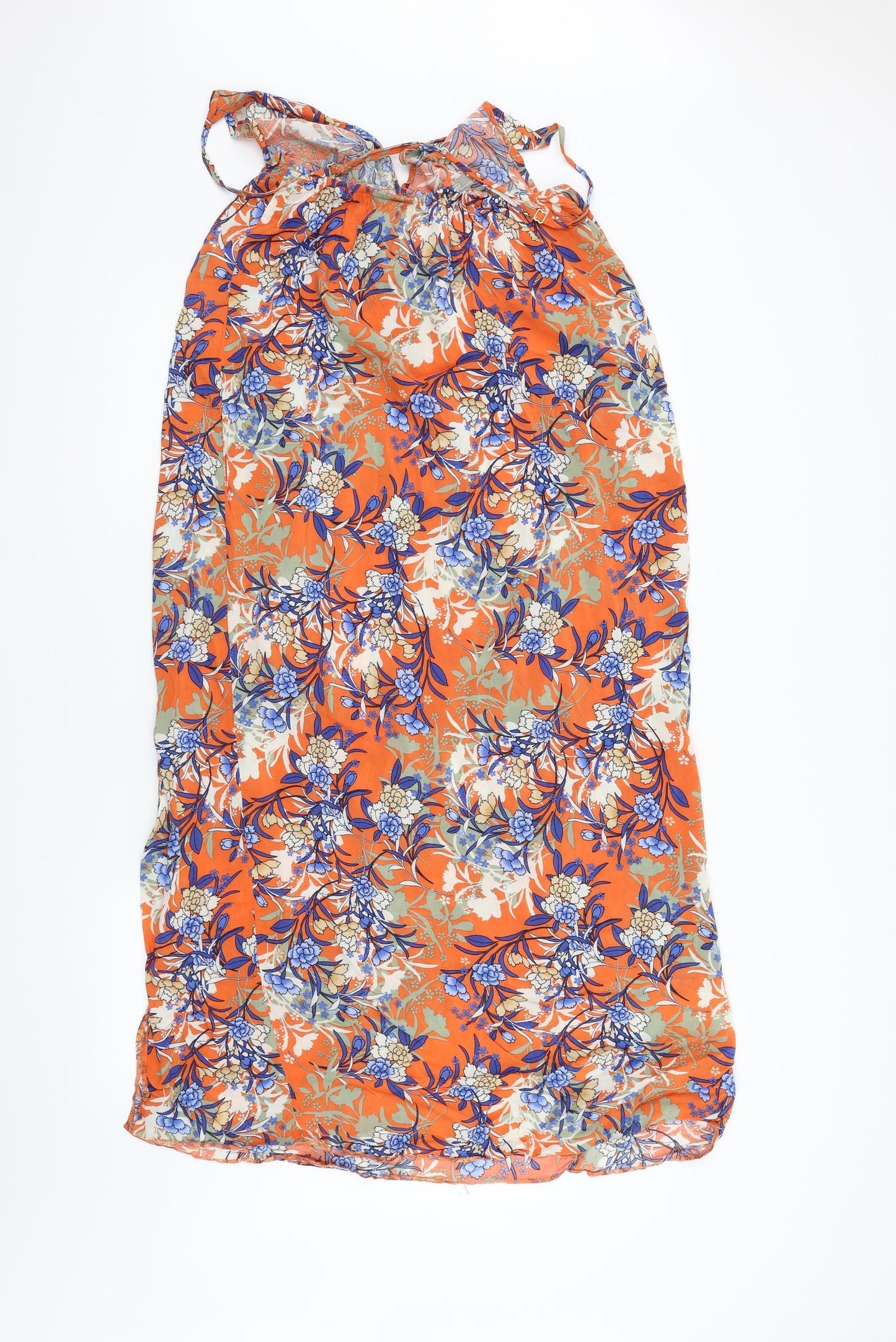 ASOS Womens Orange Floral  Fit & Flare  Size 12