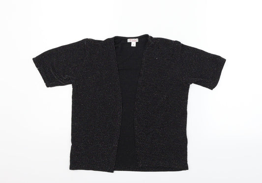 D'lisle Girls Black   Cardigan Jumper Size 9 Years