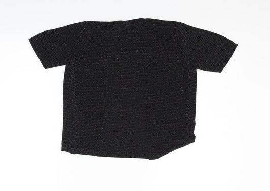 D'lisle Girls Black   Cardigan Jumper Size 9 Years