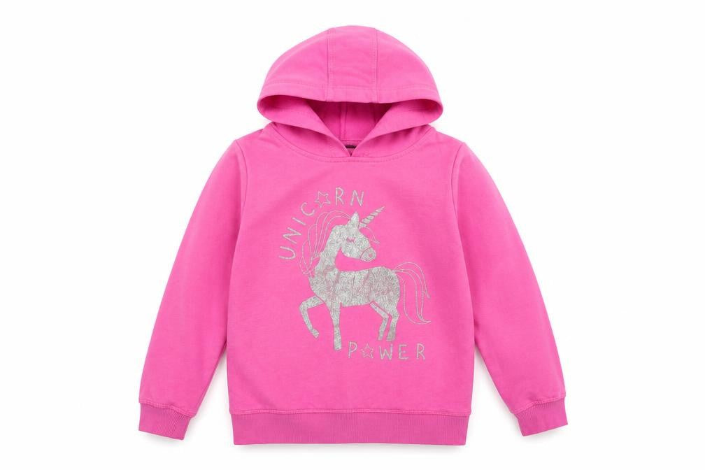 George Girls Pink   Pullover Hoodie Size 9-10 Years  - UNICORN