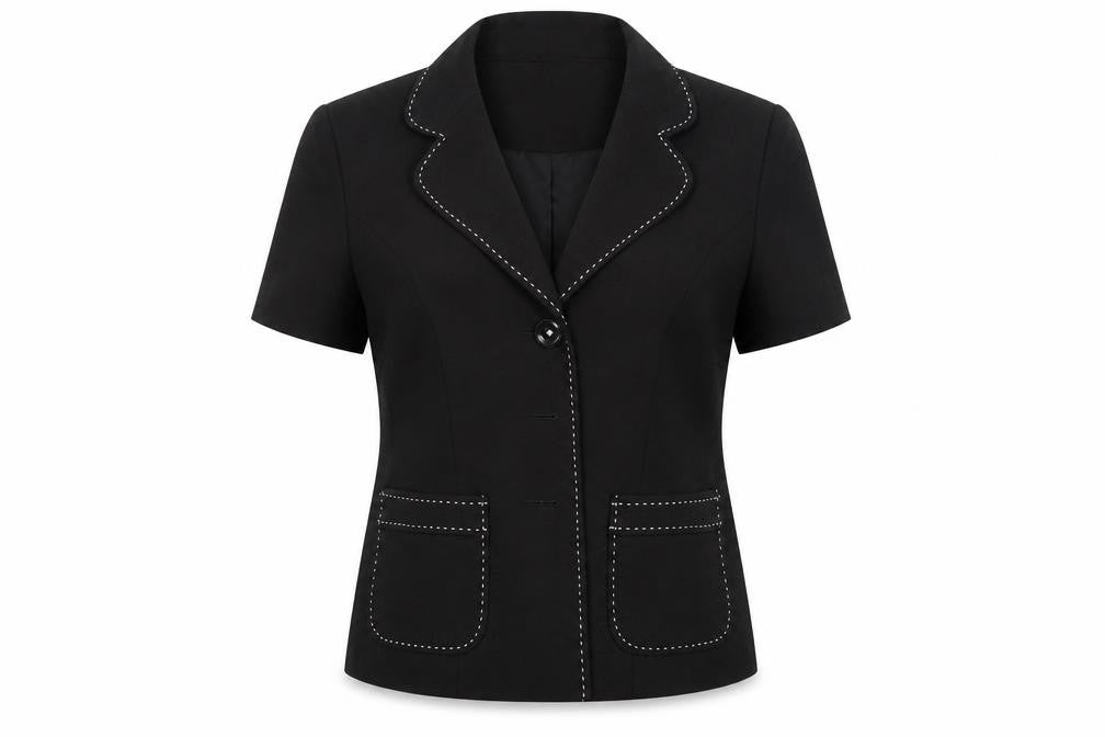 Front view of Roman women’s black jacket blazer, size UK 10