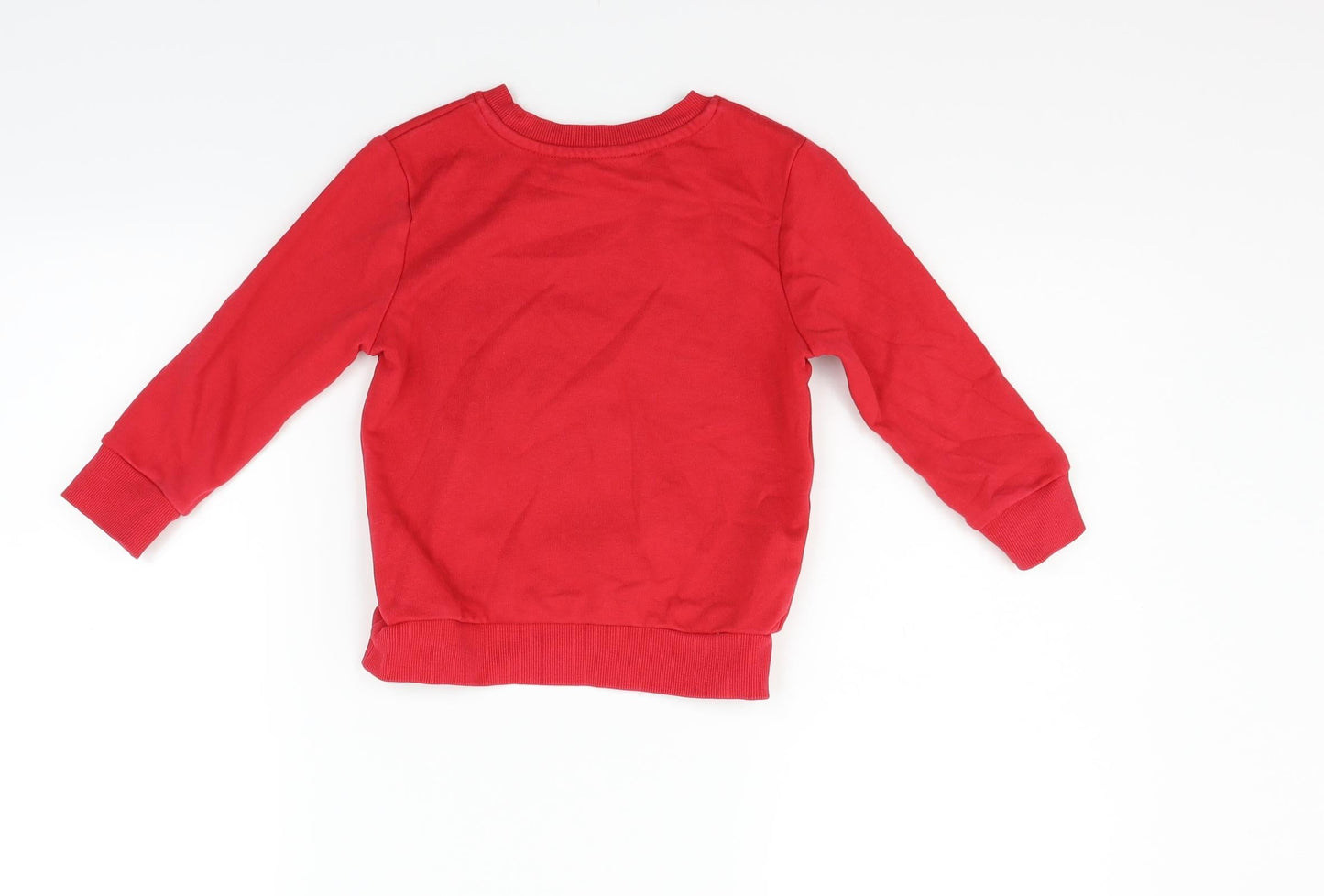 George Girls Red   Pullover Jumper Size 2-3 Years