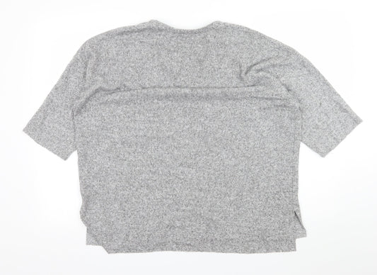 Zara Womens Grey  Knit Pullover Jumper Size M